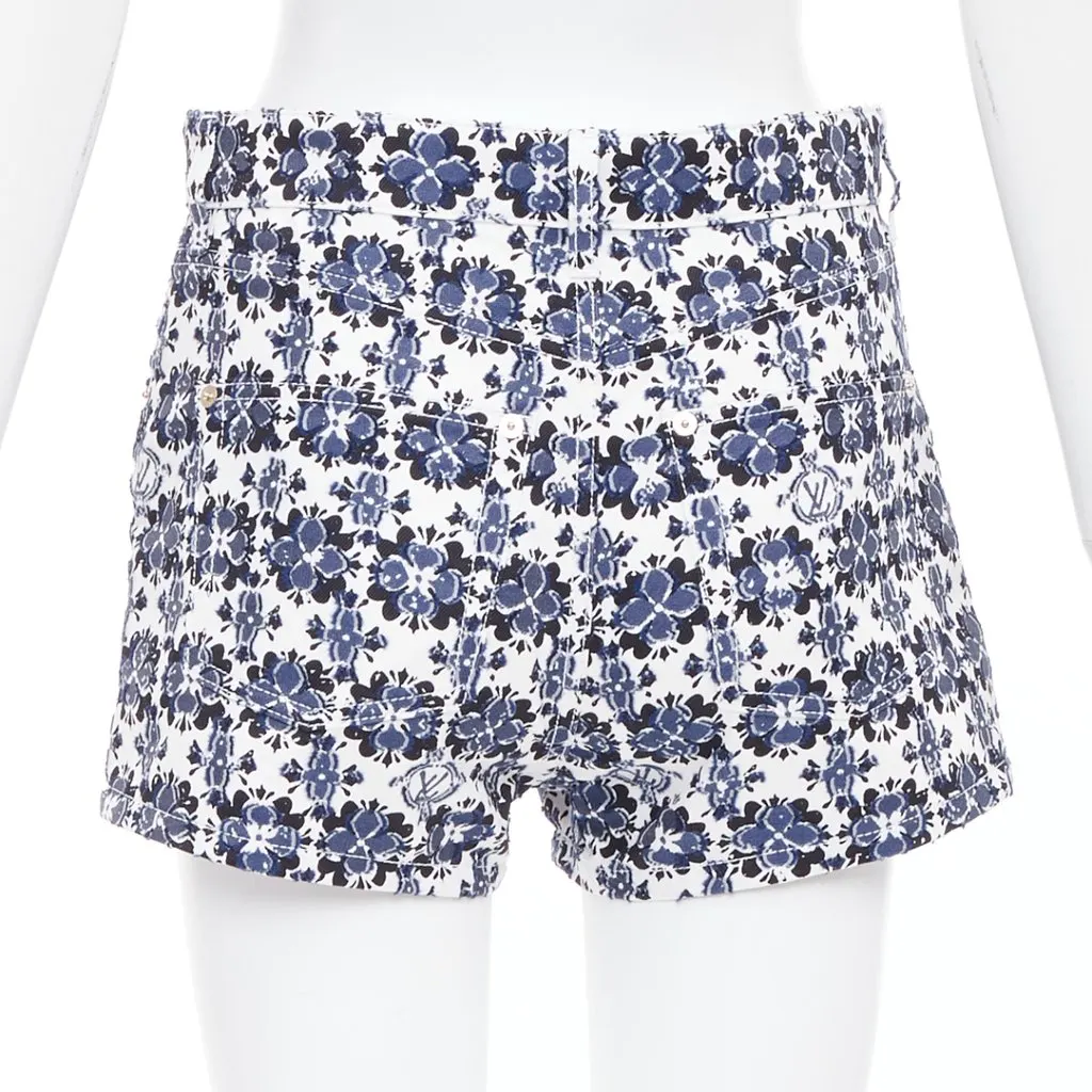 Louis Vuitton Blue Cotton Shorts Blue Cotton Very good - Box View