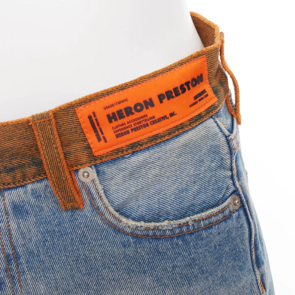 Heron Preston HWYC002E20DEN0014000 Blue Denim Very good - Back View