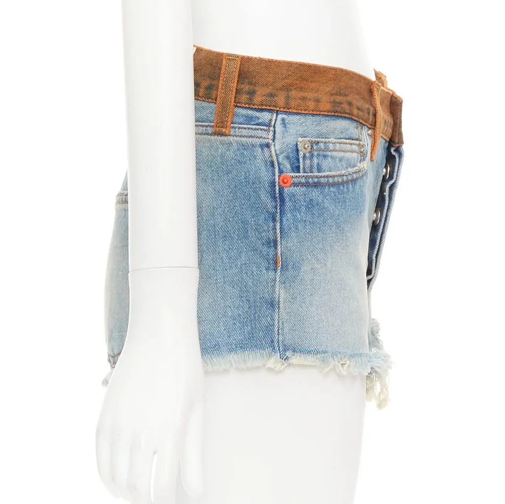 Heron Preston HWYC002E20DEN0014000 Blue Denim Very good - Model View