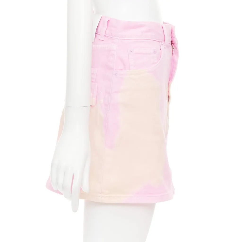 Givenchy Pink Cotton Skirt Pink Cotton Very good - Model View