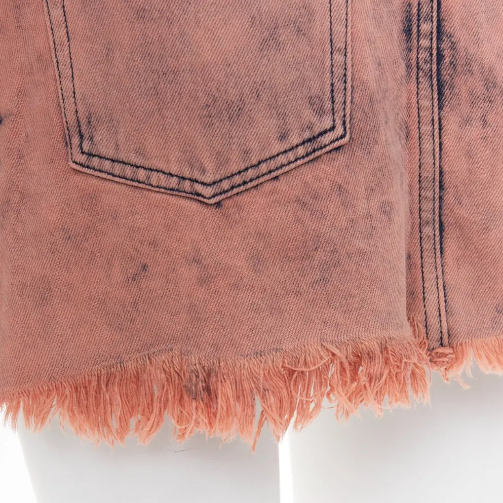 Marques Almeida Pink Cotton Skirt Pink Cotton Very good - Back View
