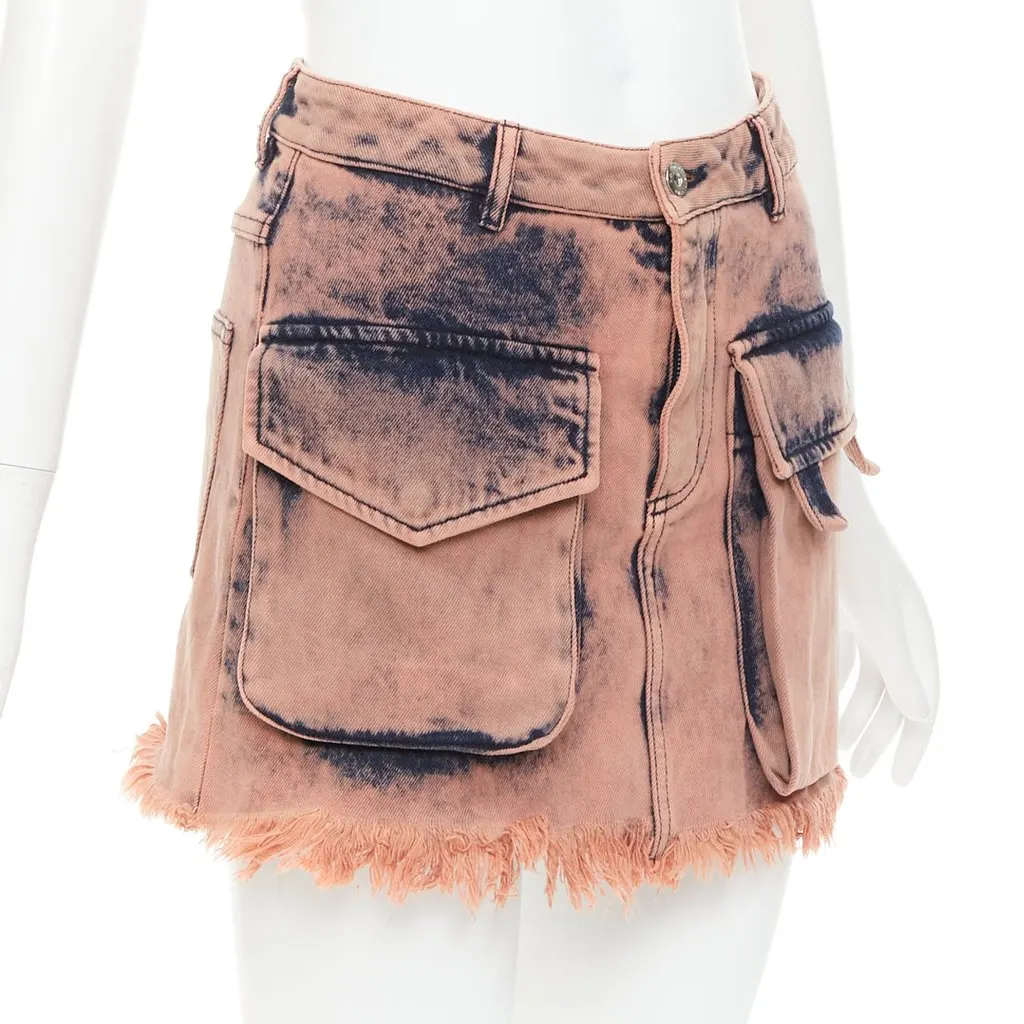 Marques Almeida Pink Cotton Skirt Pink Cotton Very good - Inside View