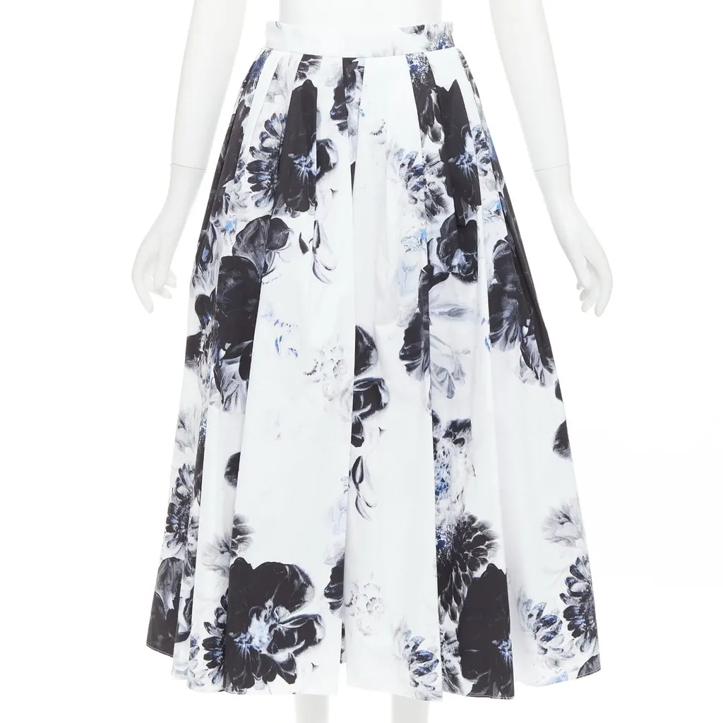 Alexander McQueen White Cotton Skirt White Cotton Very good - Front View