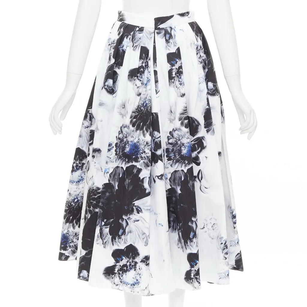 Alexander McQueen White Cotton Skirt White Cotton Very good - Box View