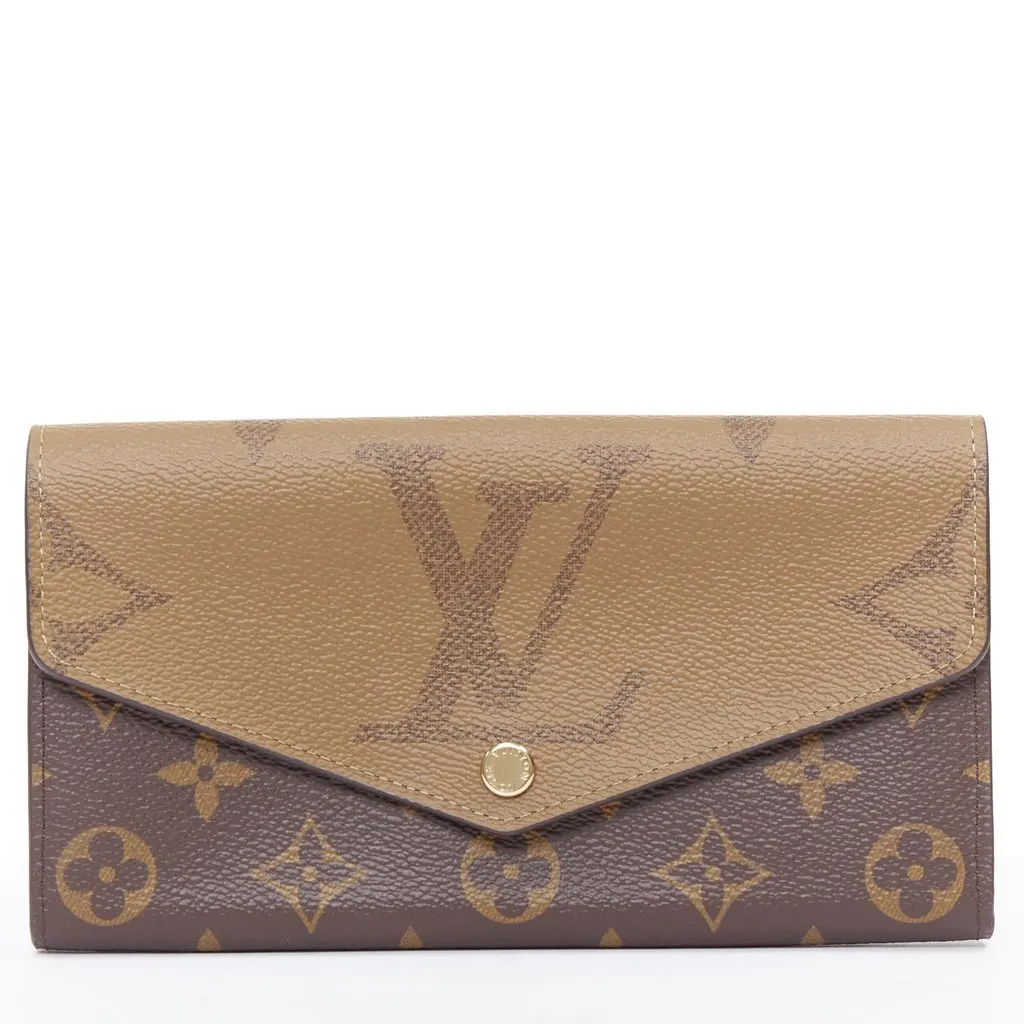 Louis Vuitton Sarah portefeuille Brown Canvas Very good - Front View