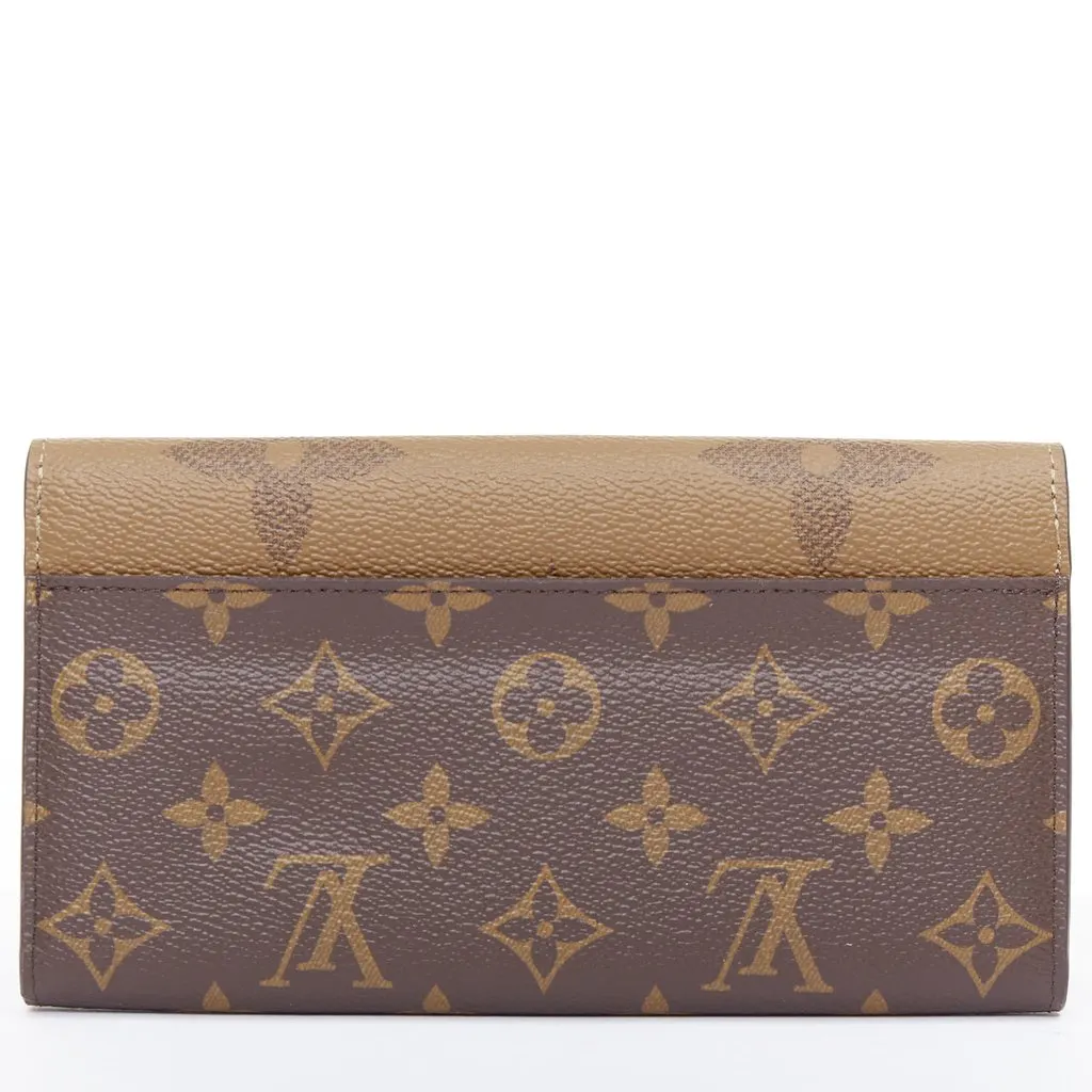 Louis Vuitton Sarah portefeuille Brown Canvas Very good - Back View