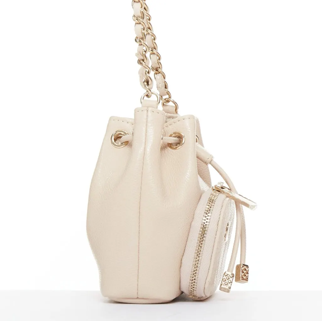 Chanel Beige Leather Handbag Beige Leather Very good - Model View
