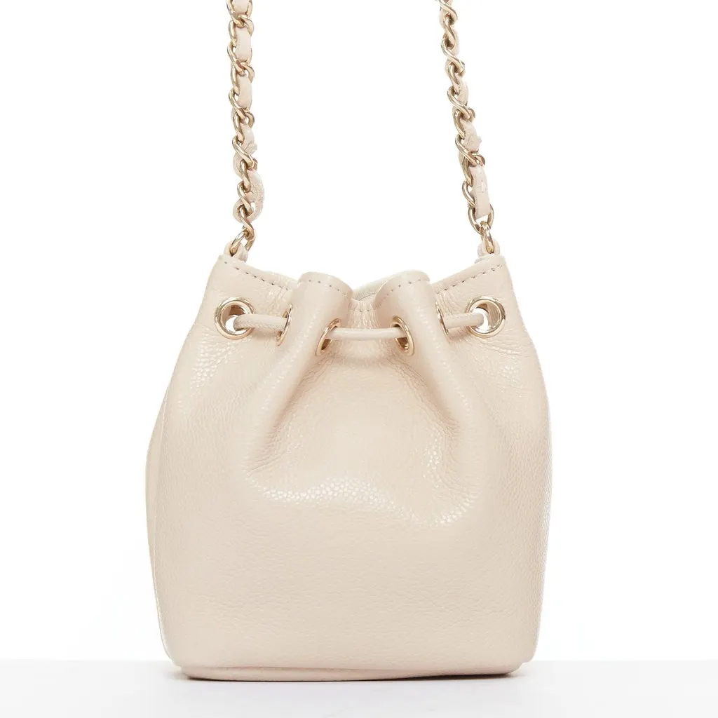 Chanel Beige Leather Handbag Beige Leather Very good - Box View