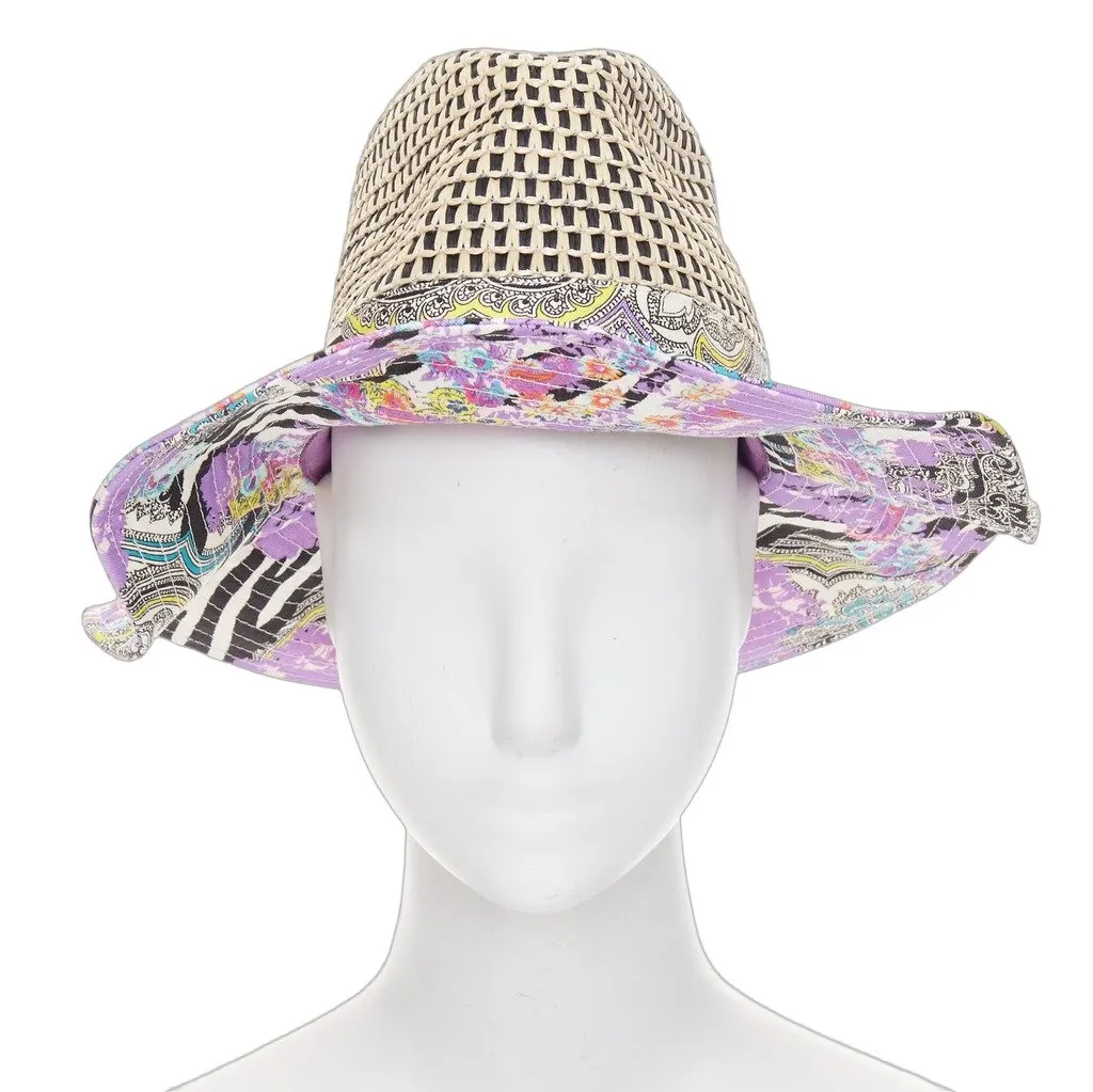 Etro Purple Hats Purple Rattan Never worn, with tag - Front View