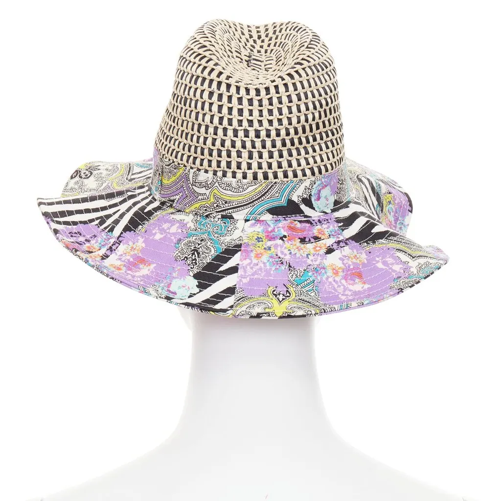 Etro Purple Hats Purple Rattan Never worn, with tag - Box View