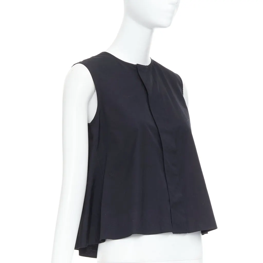 Noir Kei Ninomiya Button Tank Top Black Cotton Very good - Inside View