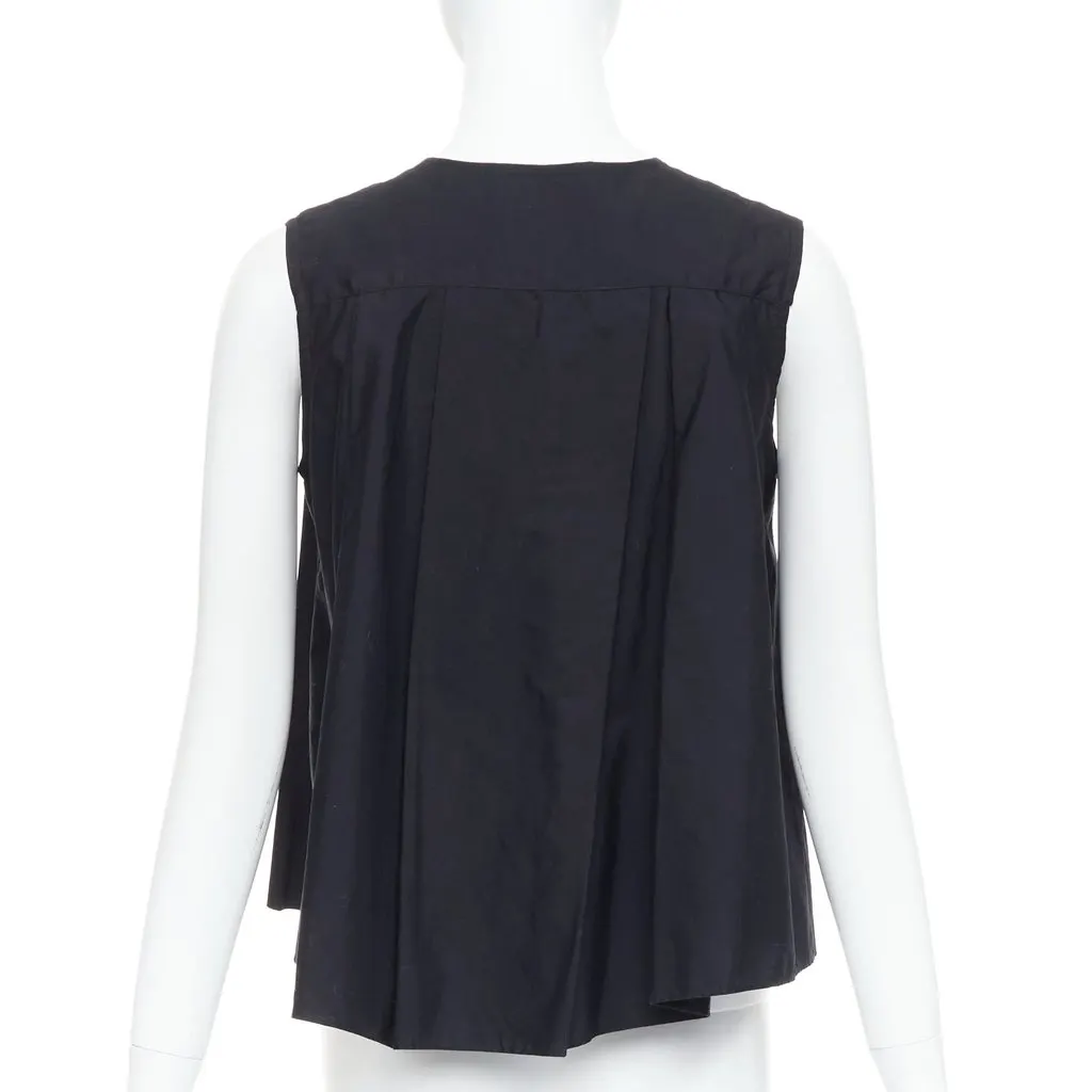 Noir Kei Ninomiya Button Tank Top Black Cotton Very good - Box View