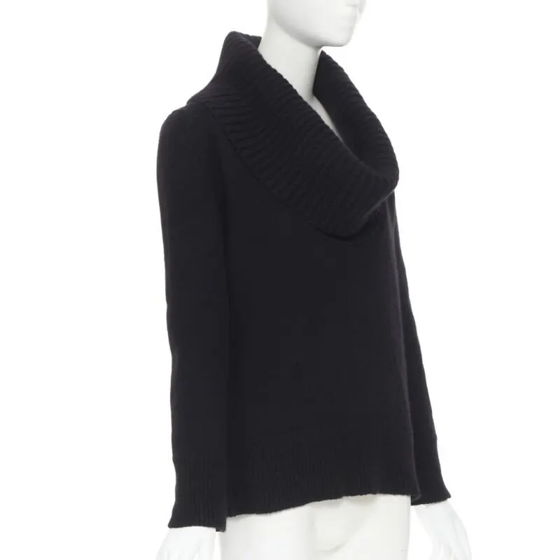 Alexander McQueen Ribbed Turtleneck Sweater Black Wool Very good - Inside View