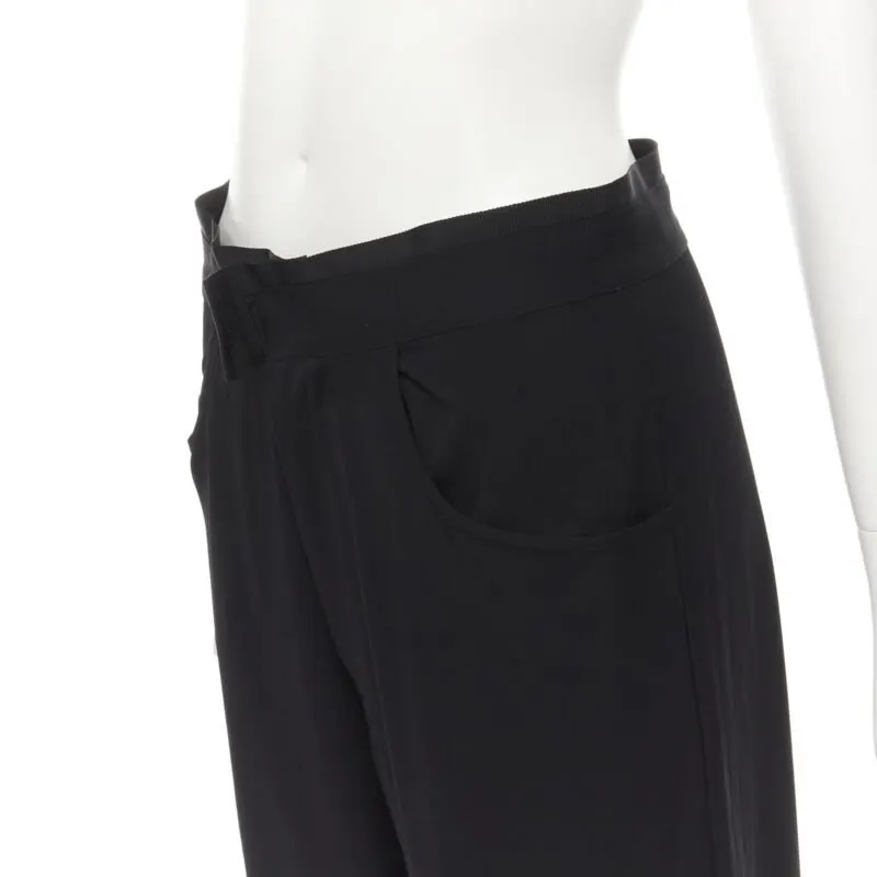 Yohji Yamamoto Wool Wide Pants Black Wool Never worn - Back View