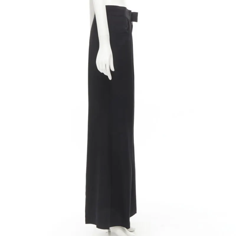 Yohji Yamamoto Wool Wide Pants Black Wool Never worn - Model View