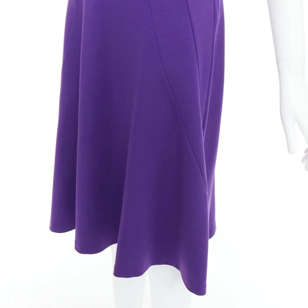 Jil Sander Purple Wool Dress Purple Wool Very good - Back View