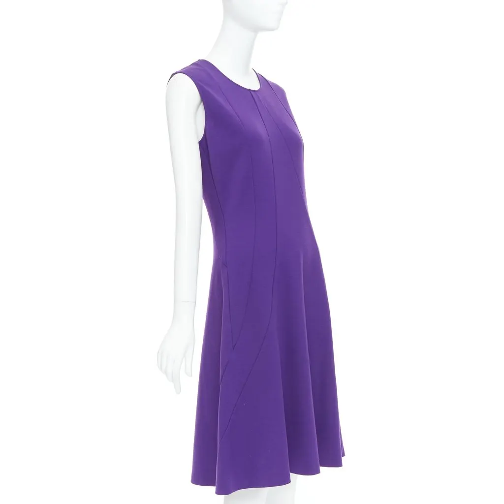 Jil Sander Purple Wool Dress Purple Wool Very good - Inside View