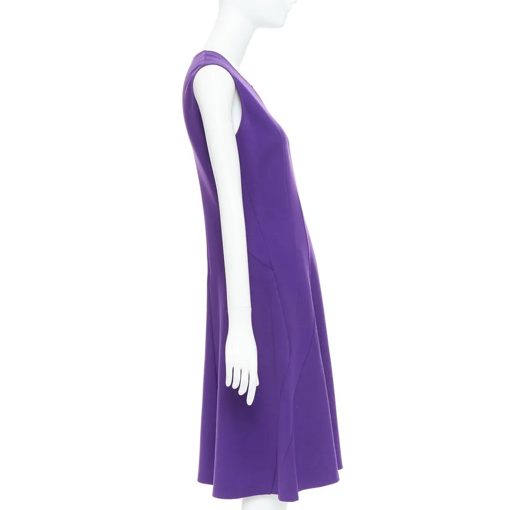 Jil Sander Purple Wool Dress Purple Wool Very good - Model View