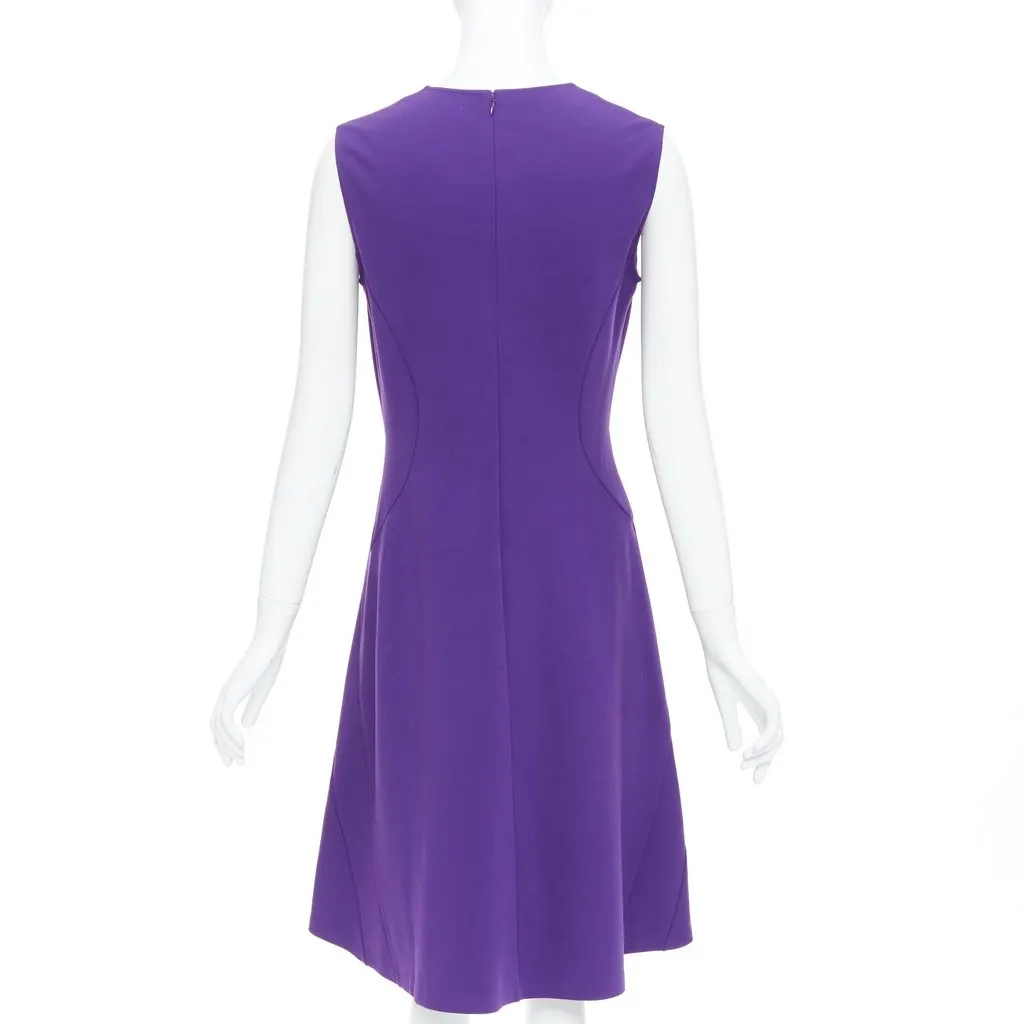 Jil Sander Purple Wool Dress Purple Wool Very good - Box View