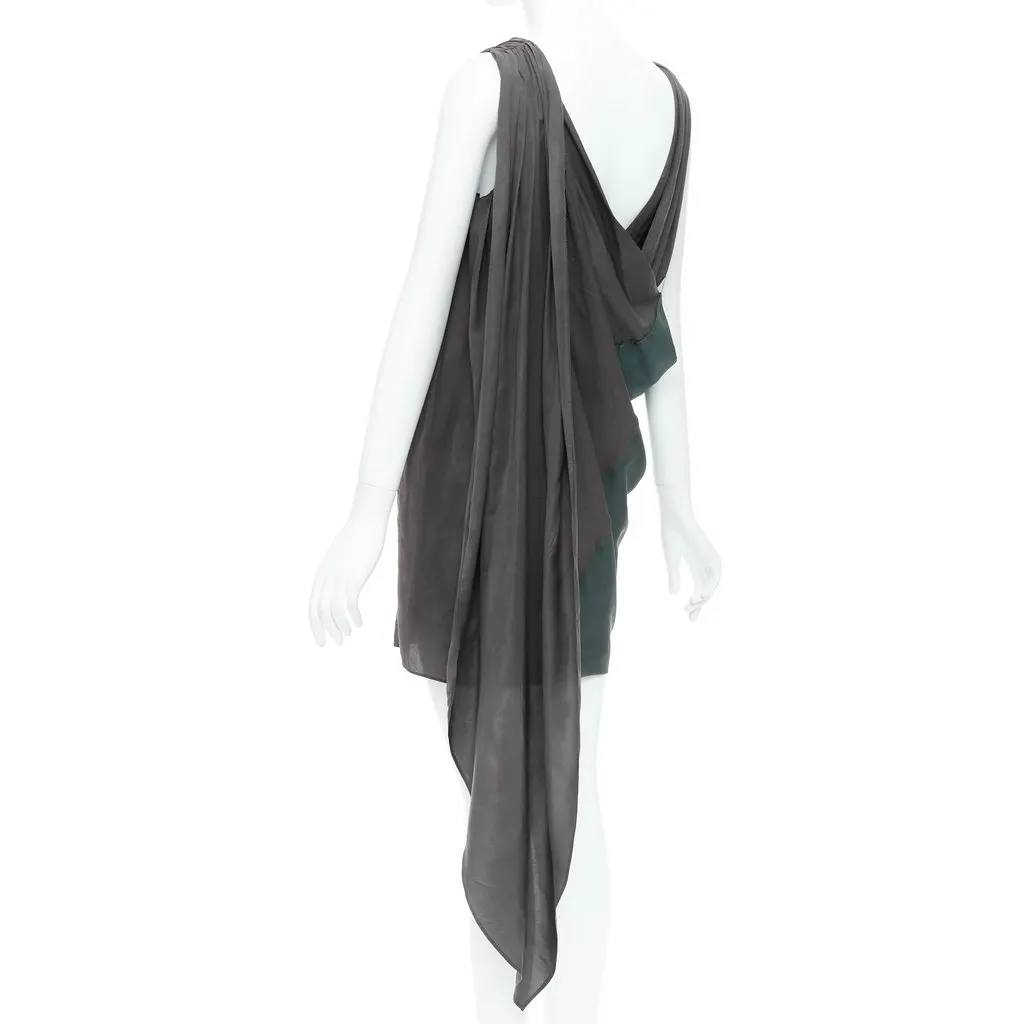Alexander Wang Draped Toga Dress Grey Viscose Fair - Box View