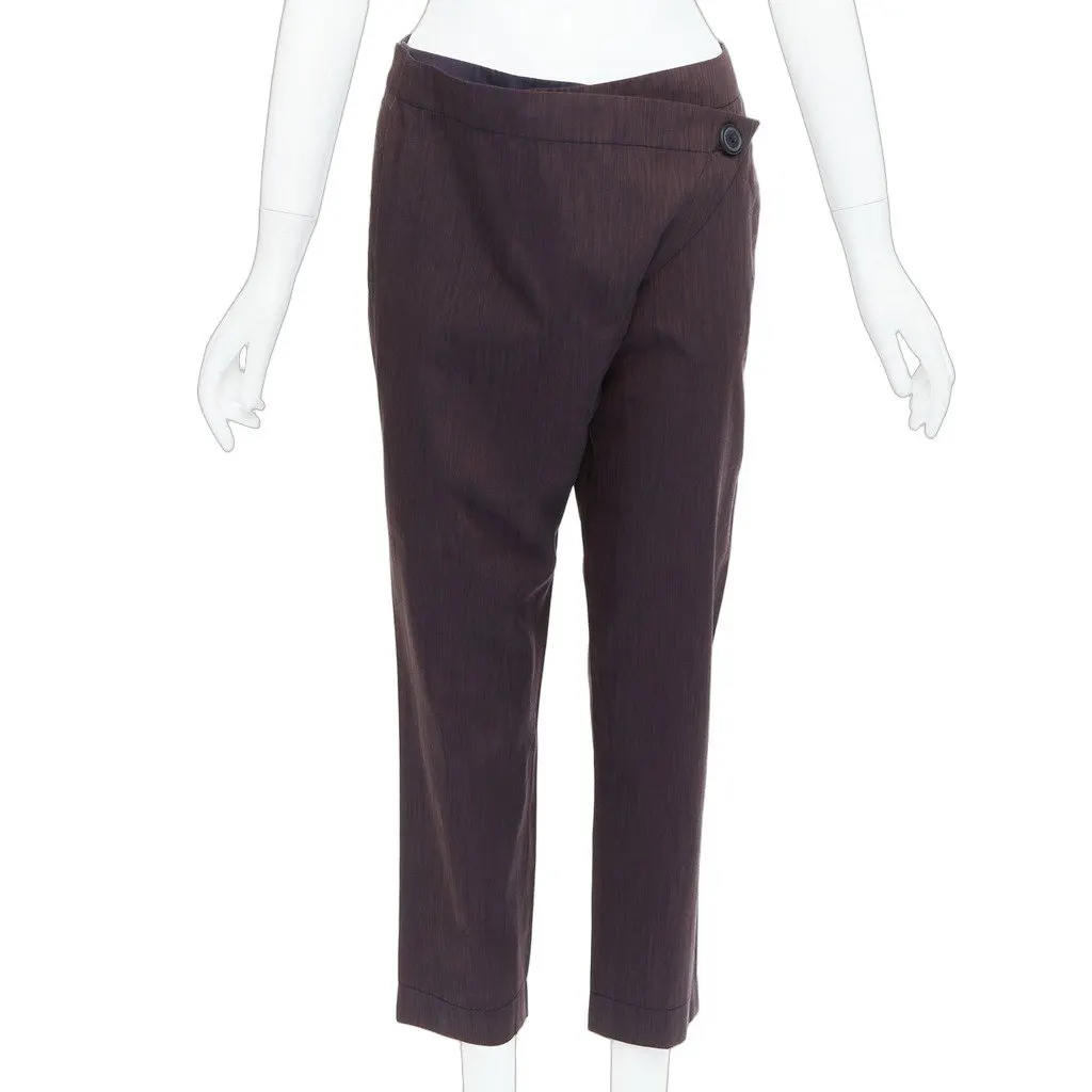 Vivienne Westwood Asymmetric Harem Pants Brown Polyester Never worn - Front View