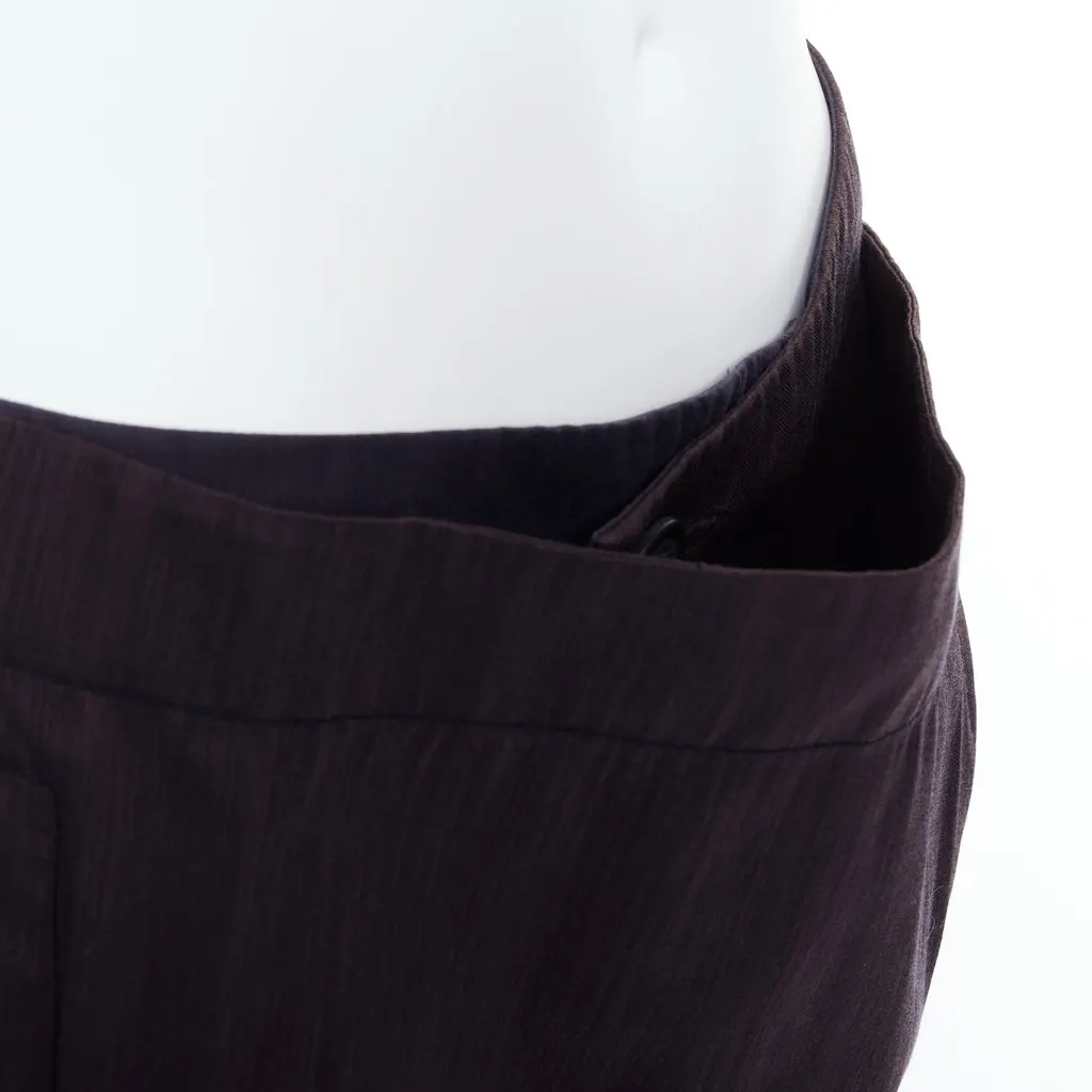 Vivienne Westwood Asymmetric Harem Pants Brown Polyester Never worn - Back View