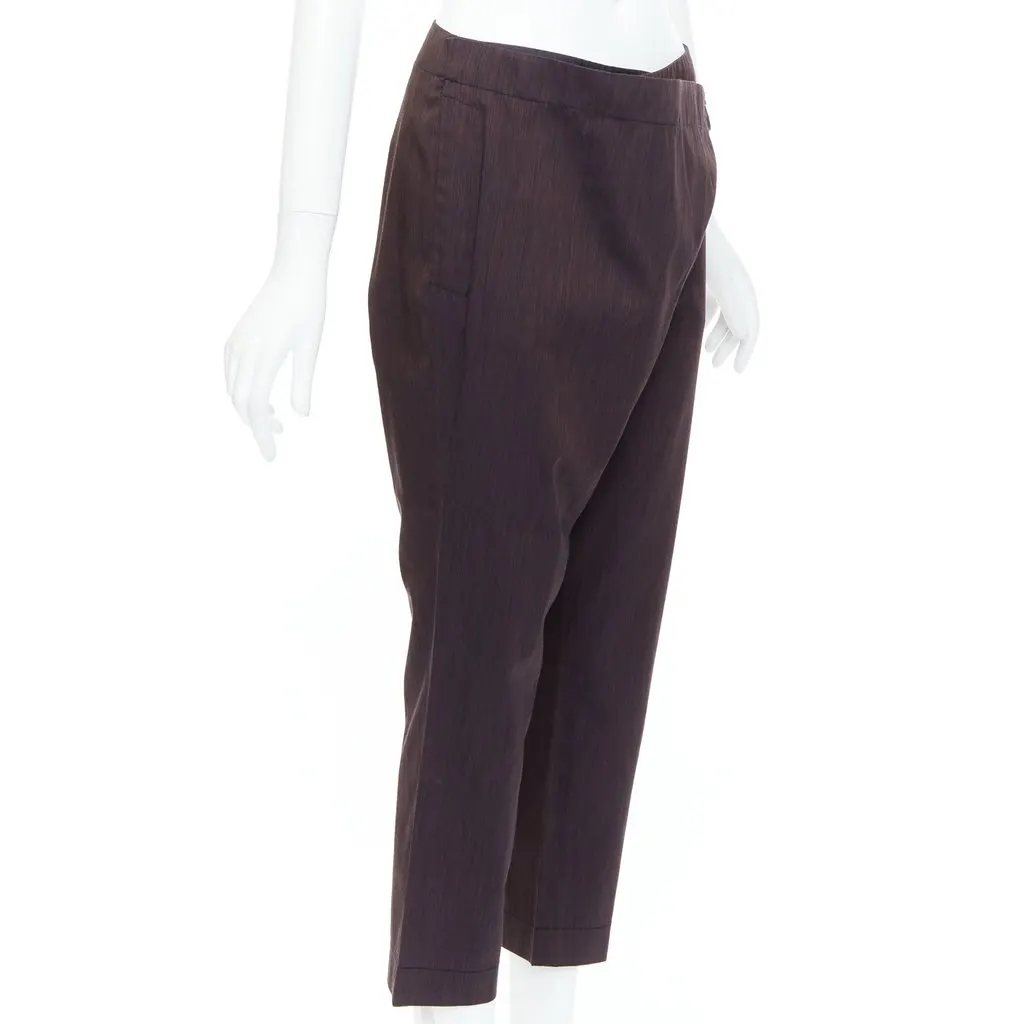 Vivienne Westwood Asymmetric Harem Pants Brown Polyester Never worn - Inside View