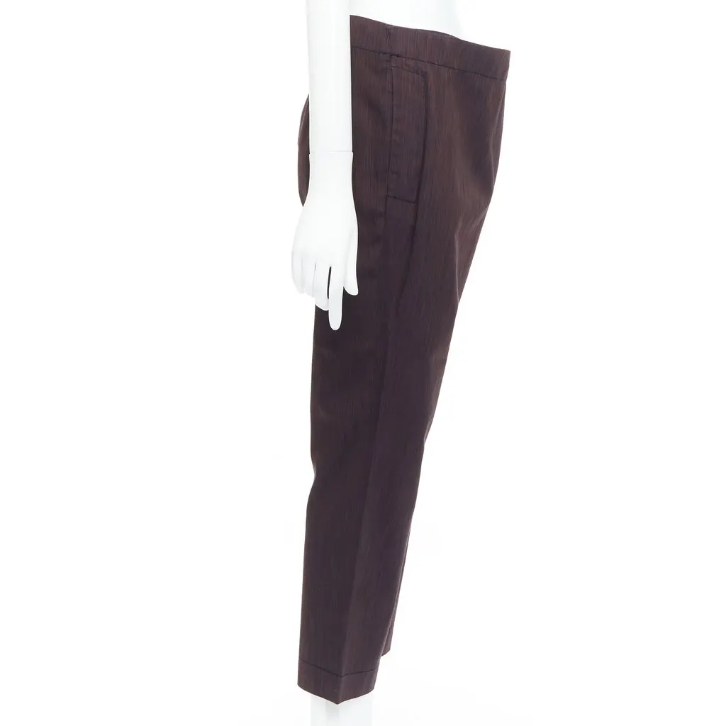 Vivienne Westwood Asymmetric Harem Pants Brown Polyester Never worn - Model View