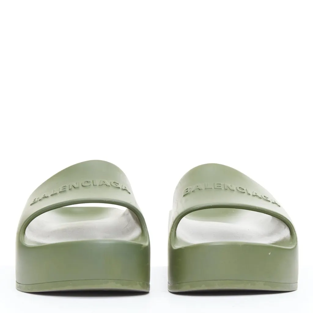 Balenciaga Chunky Green Rubber Fair - Inside View