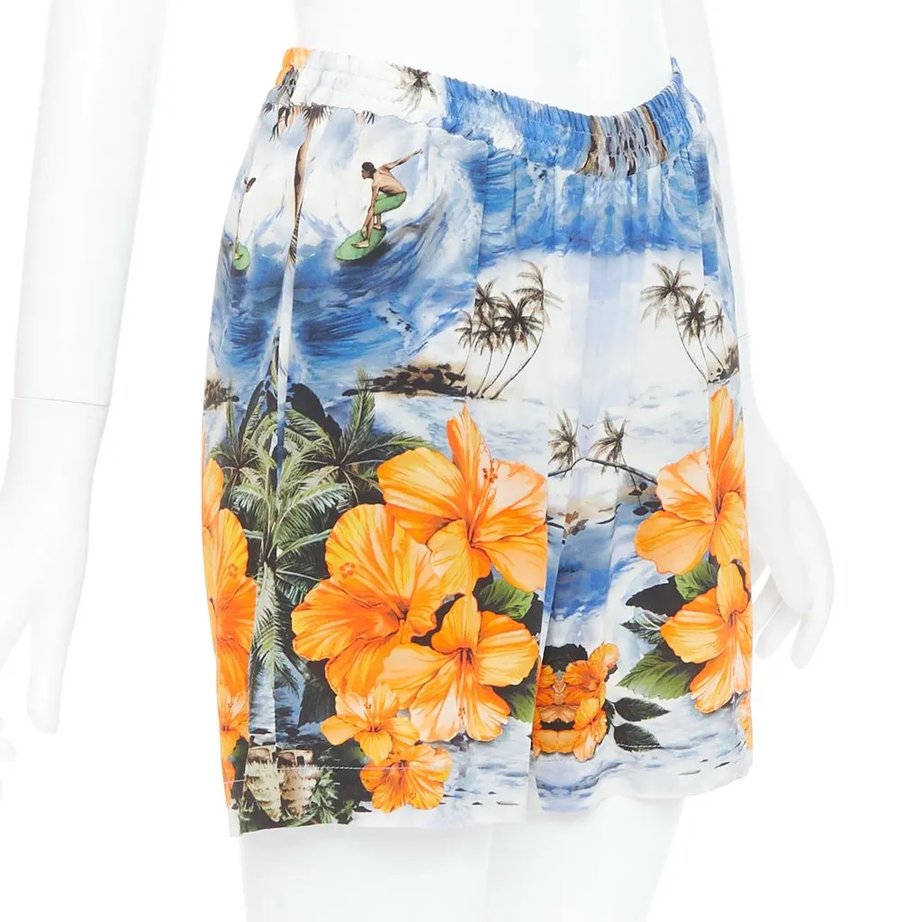 Stella McCartney Hawaiian shorts MultiColor Silk Never worn - Inside View