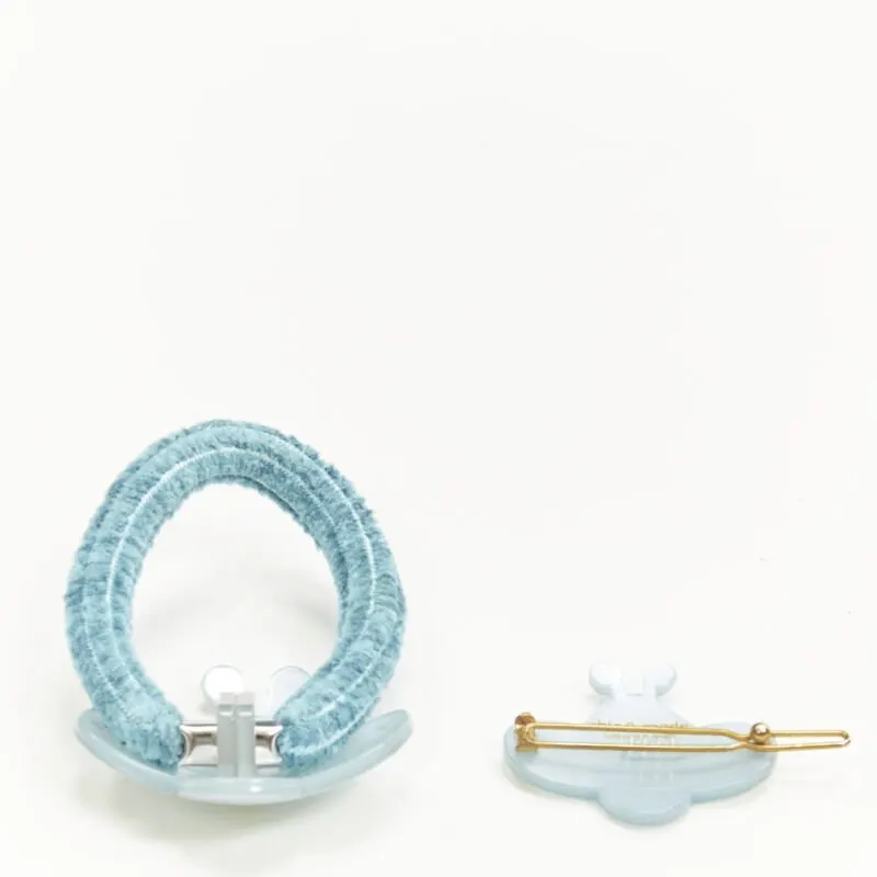 Unsigned Bee Hair Headband Blue Plastic Never worn - Back View
