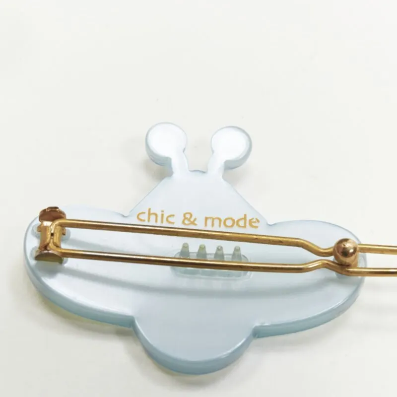 Unsigned Bee Hair Headband Blue Plastic Never worn - Box View