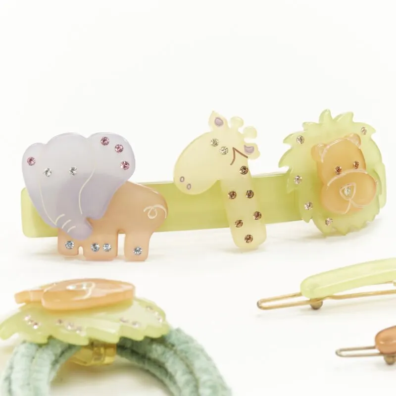Unsigned Safari Hair Clips MultiColor Plastic Very good - Inside View