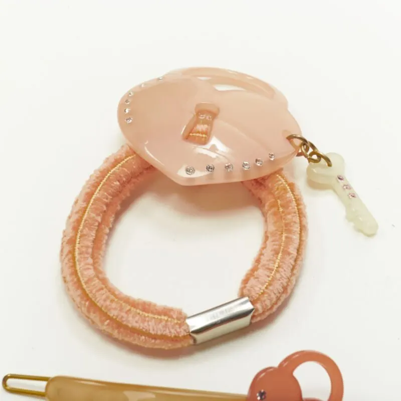 Unsigned Lock Hair Clips MultiColor Plastic Never worn - Model View