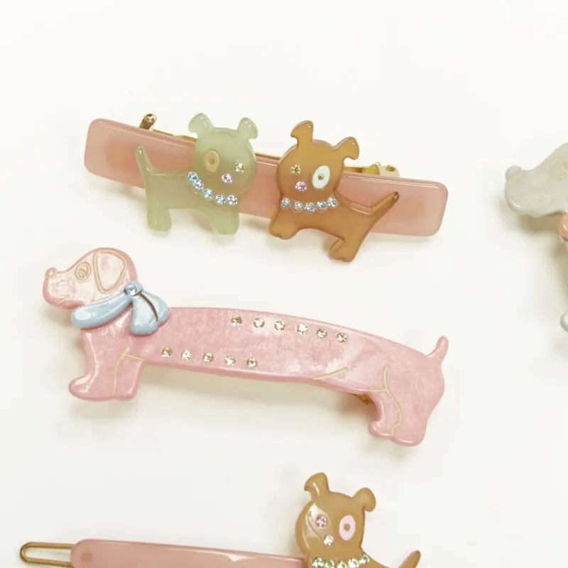 Unsigned Dog Hair Clips MultiColor Plastic Never worn - Inside View