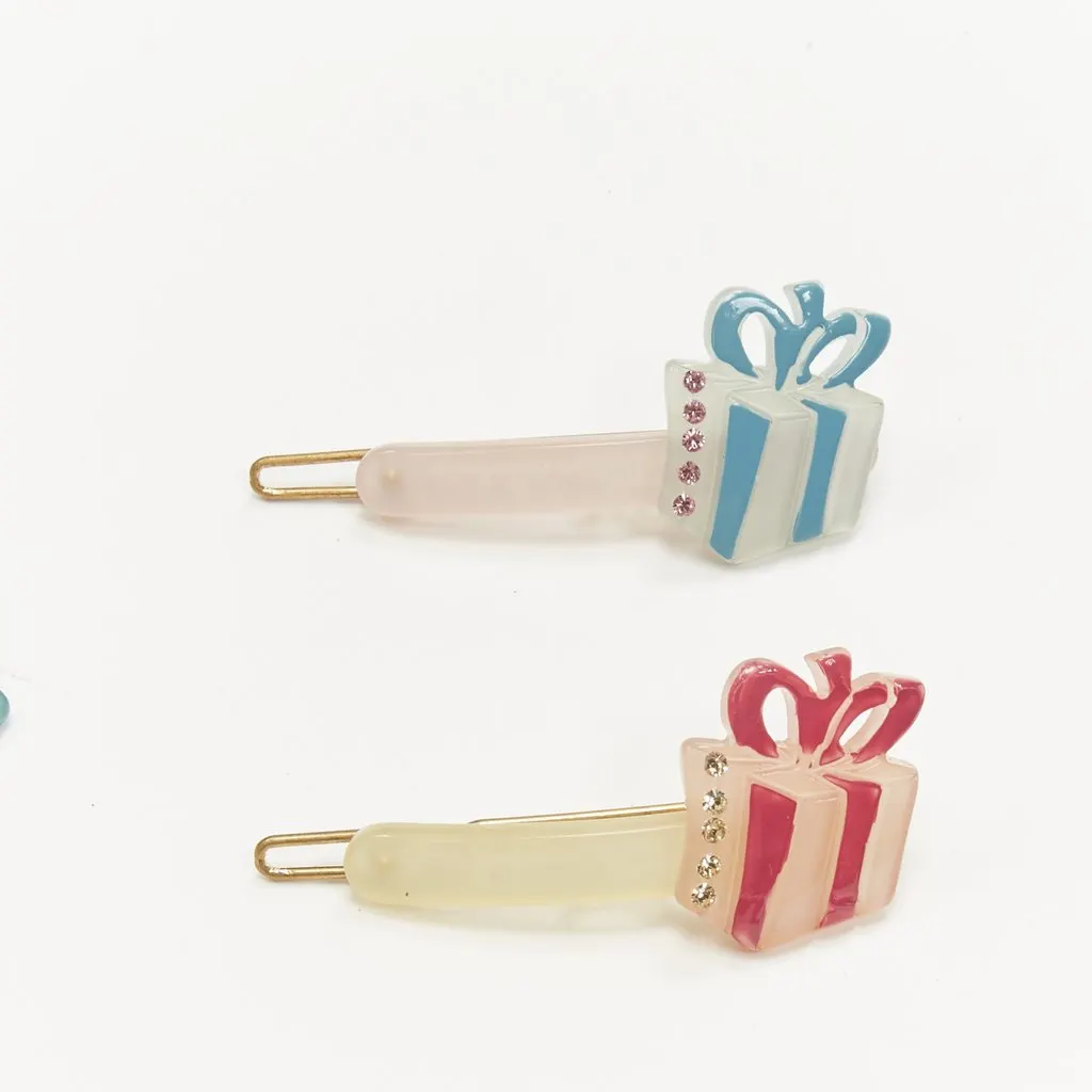 Unsigned Cake Hair Clips MultiColor Plastic Very good - Inside View