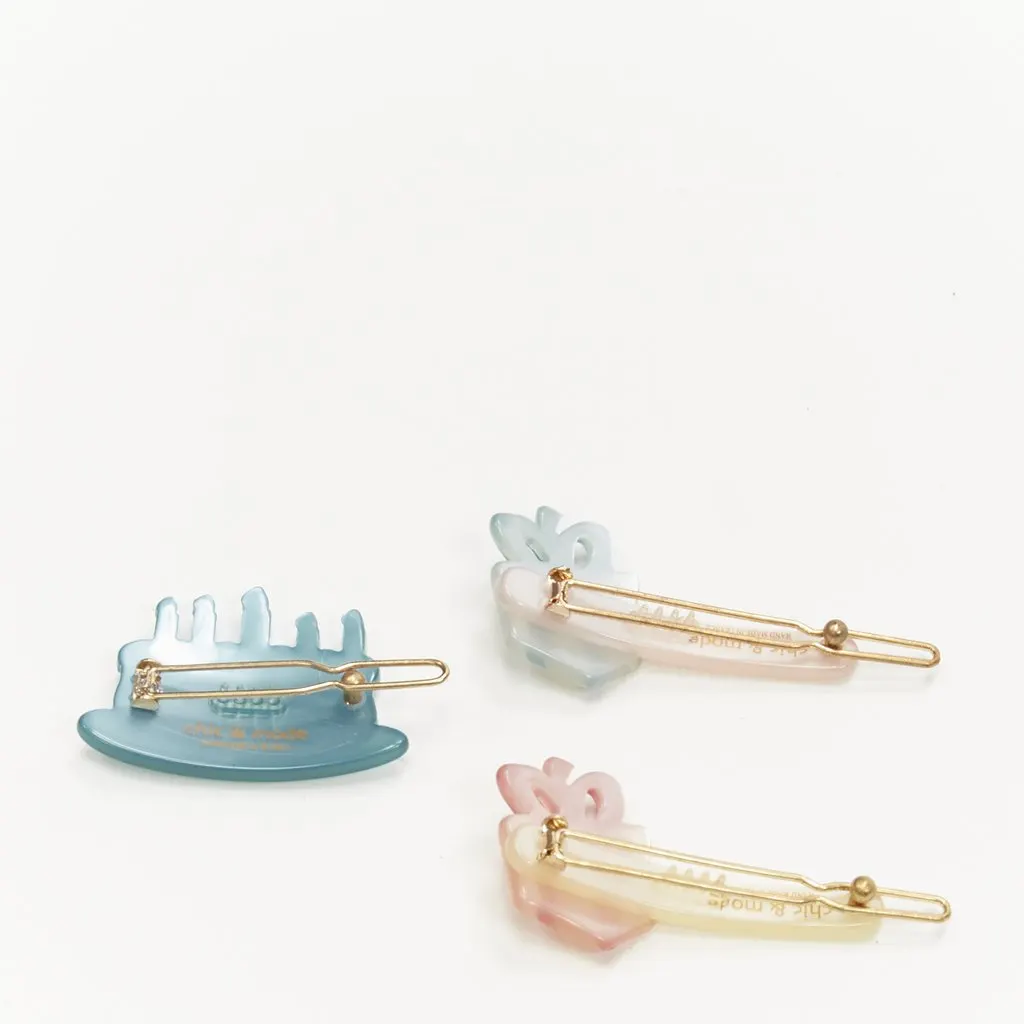 Unsigned Cake Hair Clips MultiColor Plastic Very good - Model View