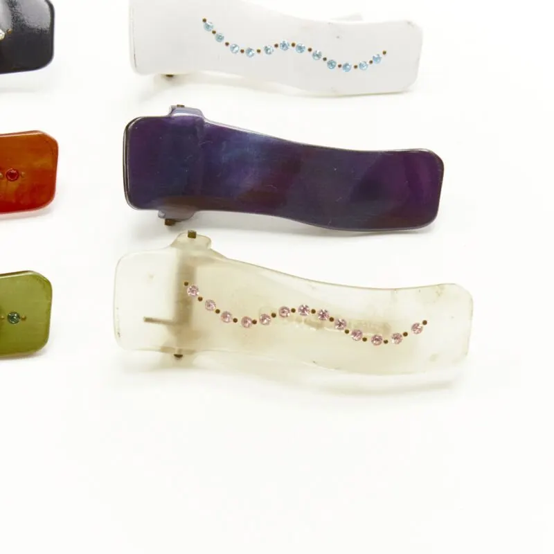 Unsigned Plastic Hair Clips MultiColor Plastic Very good - Box View