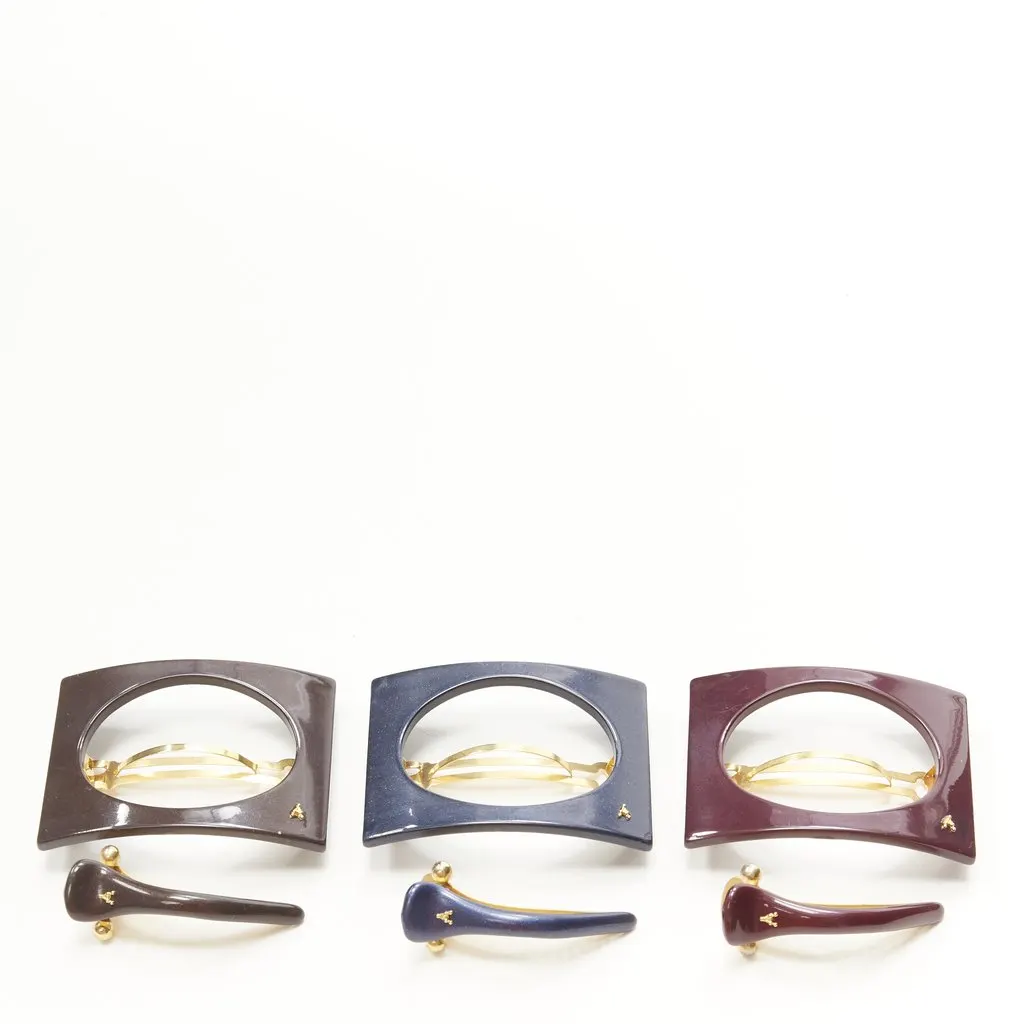 Unsigned Square Acrylic Clip MultiColor Plastic Very good - Front View