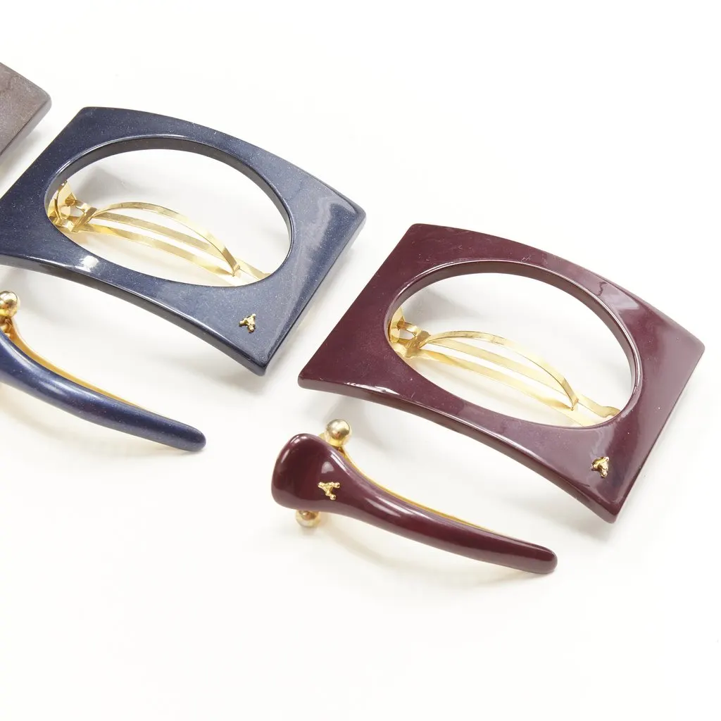 Unsigned Square Acrylic Clip MultiColor Plastic Very good - Inside View