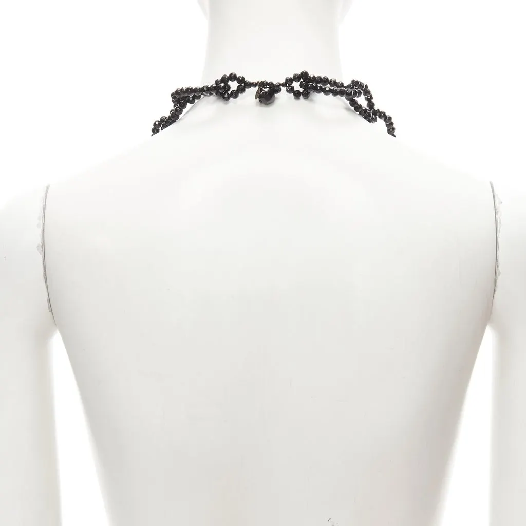 Unsigned Loop Chain Necklace Black Plastic Never worn - Inside View