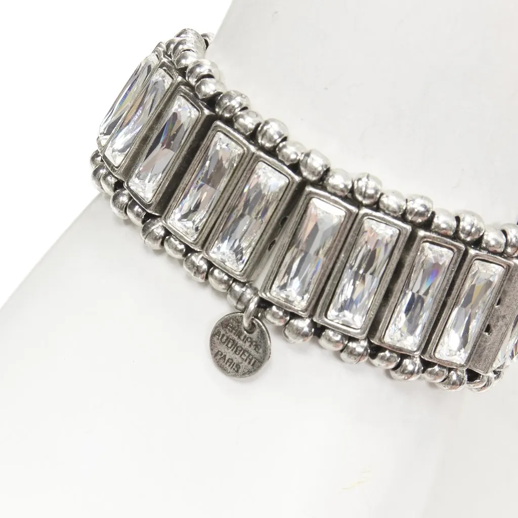 PHILIPPE AUDIBERT Antique Silver Bead Bracelet Silver Metal Very good - Back View