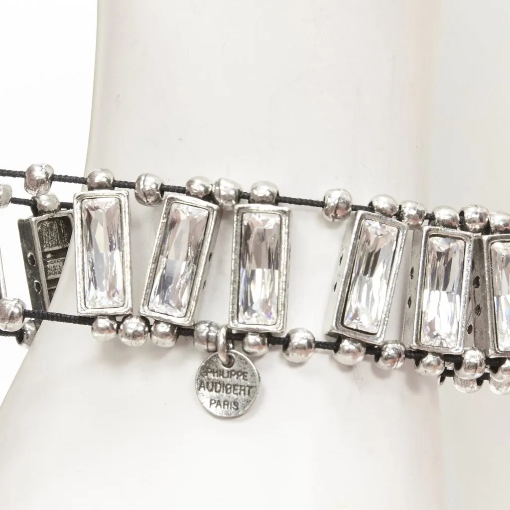 PHILIPPE AUDIBERT Antique Silver Bead Bracelet Silver Metal Very good - Inside View