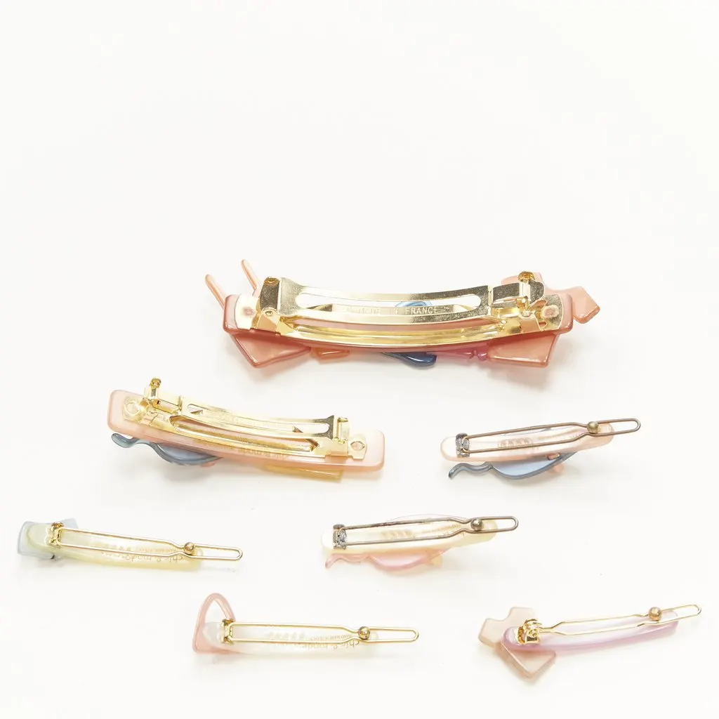 Unsigned Pastel Acrylic Clips MultiColor Plastic Very good - Model View
