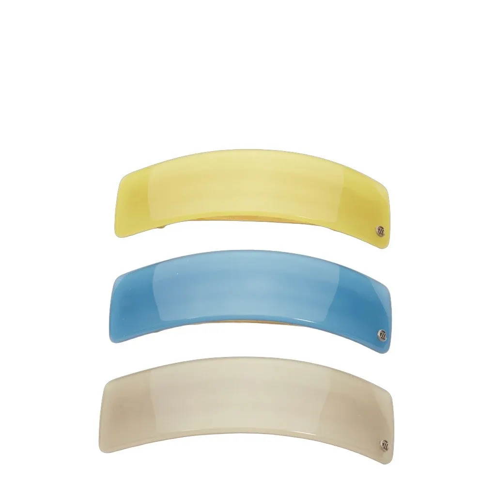 Unsigned Color Block Clips Yellow Plastic Very good - Front View