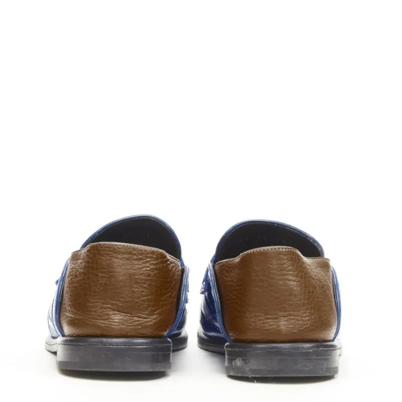 Loewe Step Back Loafer Blue Leather Very good - Box View