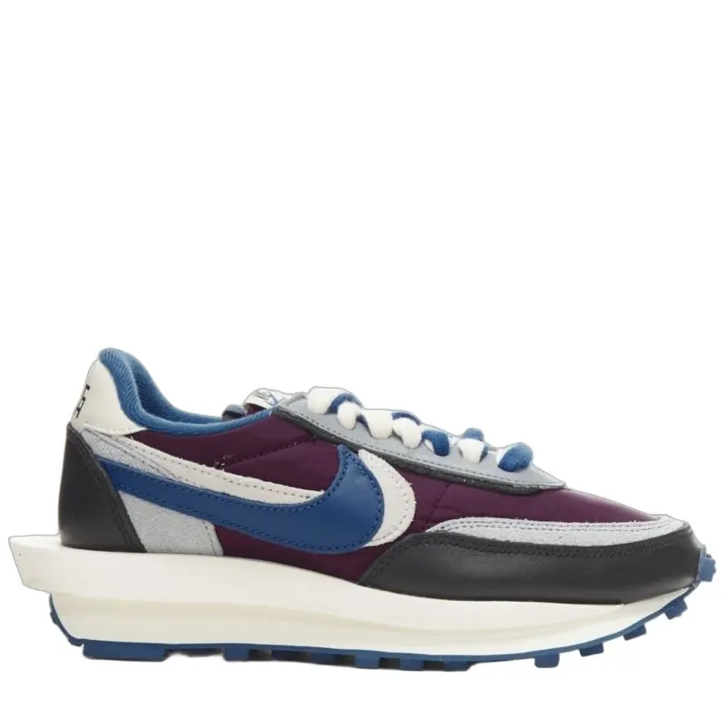 Nike Grey Purple Sneakers Purple Leather Never worn - Front View