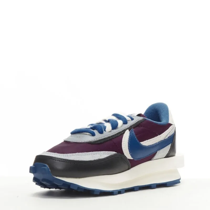 Nike Grey Purple Sneakers Purple Leather Never worn - Model View