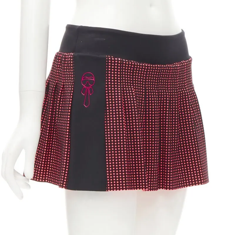 Fendi Polka Dot Skirt Black Polyester Very good - Inside View