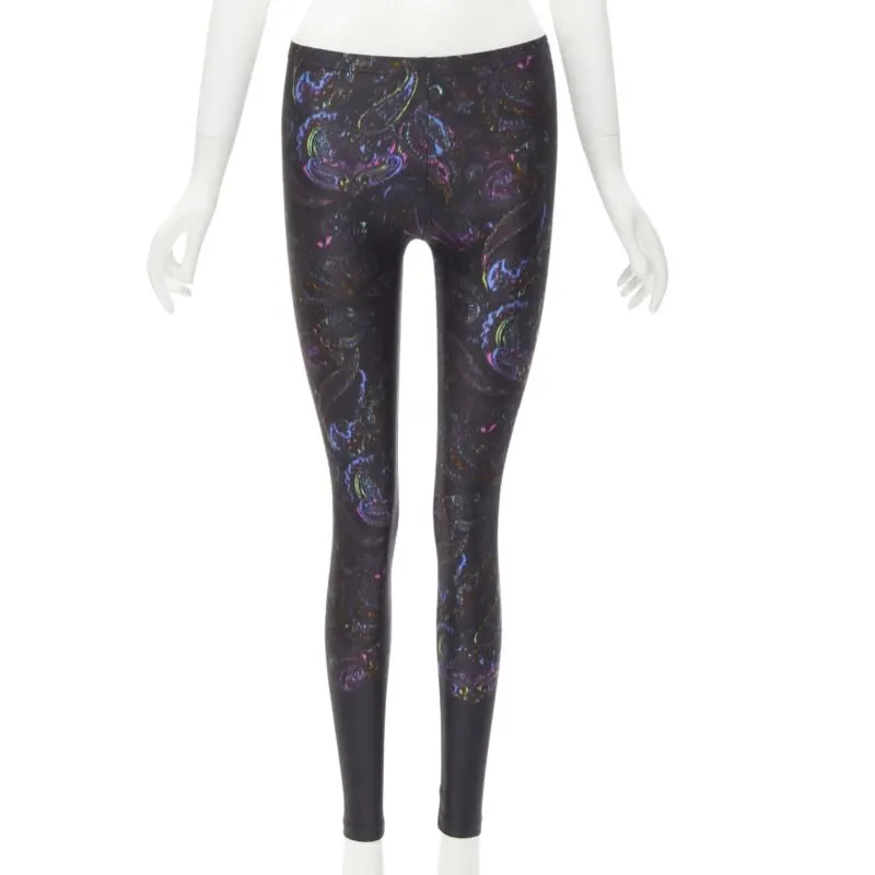 Louis Vuitton Paisley Print Leggings Black Polyester Very good - Front View